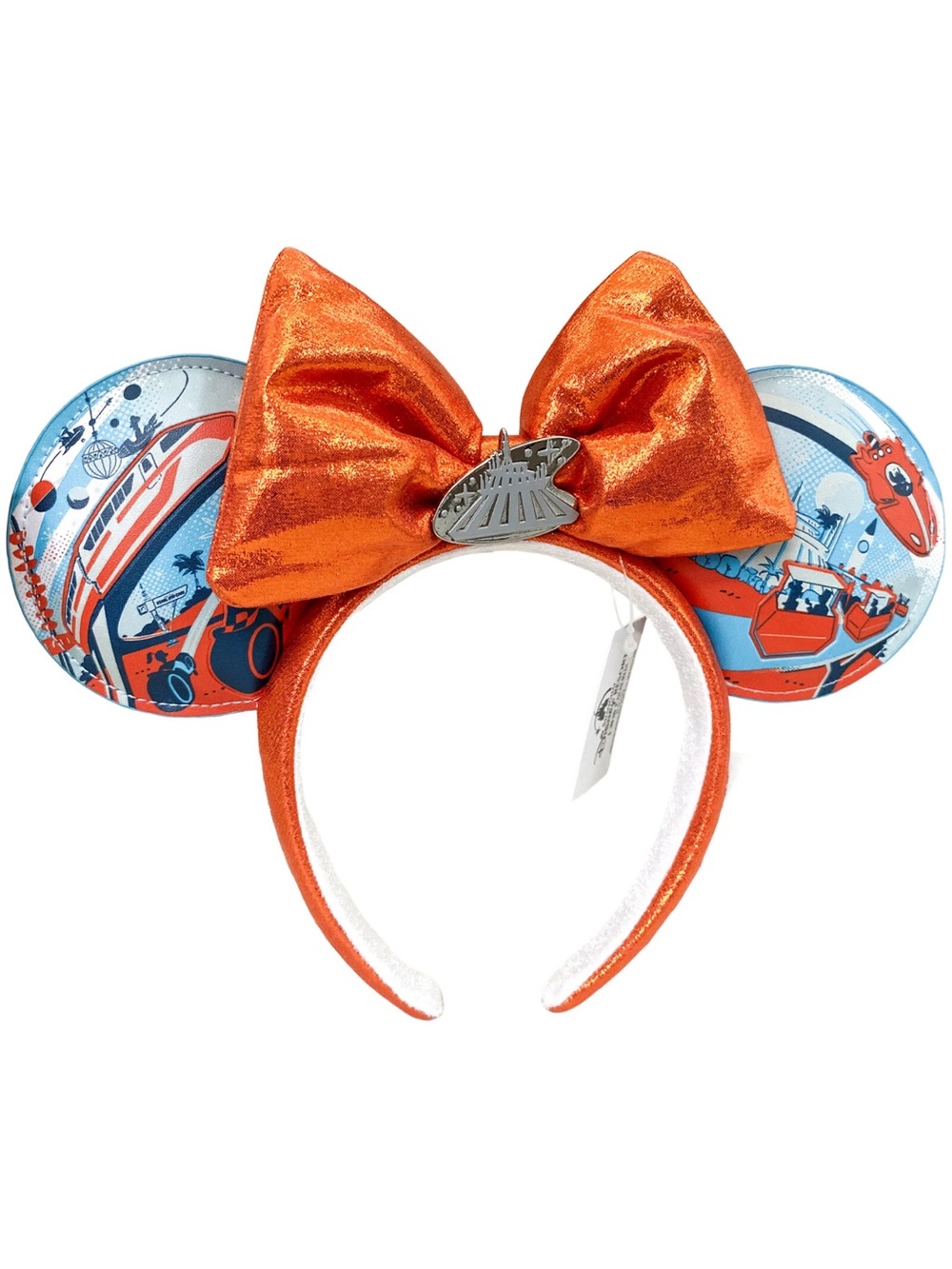 Minnie Mouse Ear Orange Bow Magic Kingdom Tomorrowland Disney Parks Headband